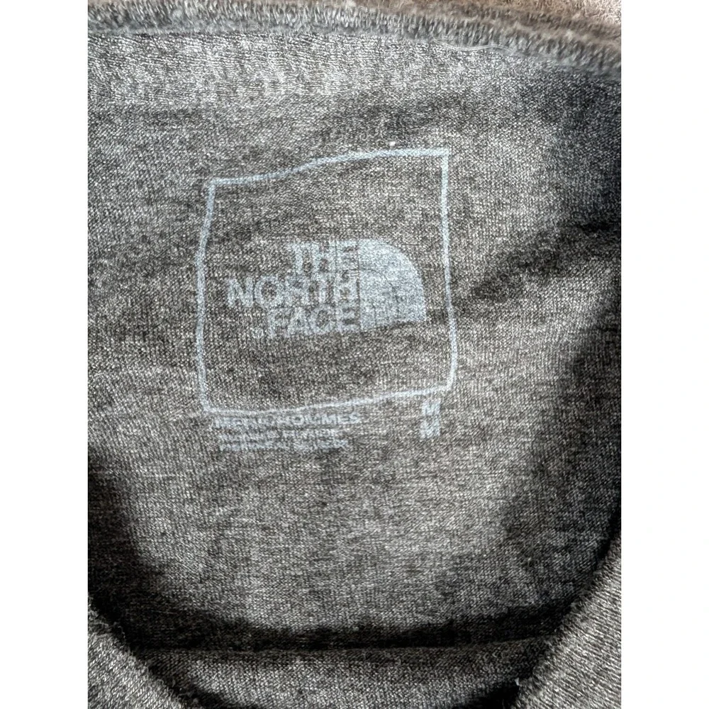 The North Face Mens Gray Heather Graphic Logo Short Sleeve T-Shirt 6532